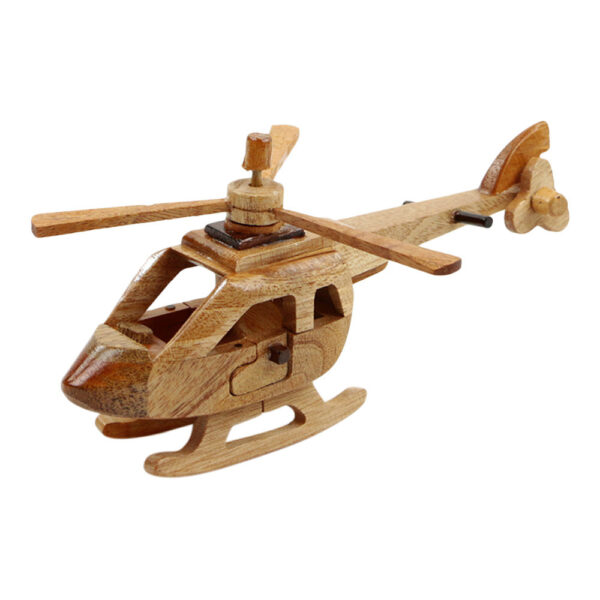 Houten Helikopter (18 x 12 cm)