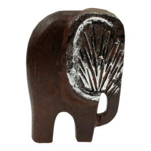 Houten Olifant Gajah (20 x 14 cm)