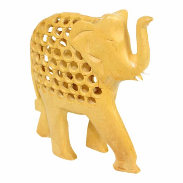 Houten Olifant Slurf Omhoog (12