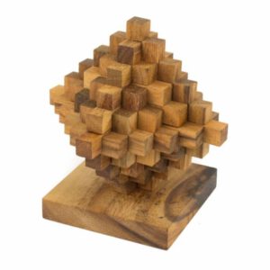 Houten Rubiks Ladder Puzzel (14 cm)