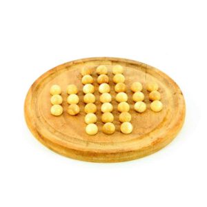 Houten Solitaire Spel Rond