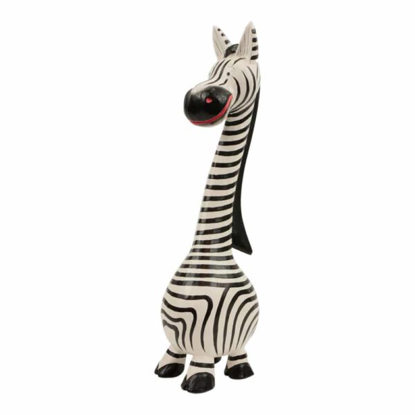 Houten Zebra lange Nek XL