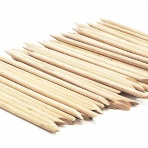 Houten sticks met punt en schuine kant (100 stuks)