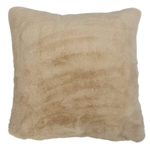 Imitatie Bont Beige Sierkussen (45 x 45 cm)