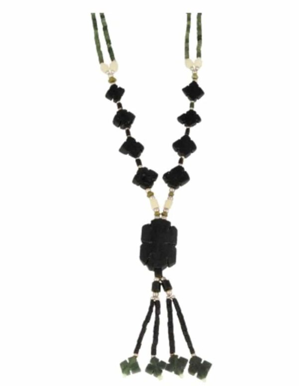 Jade Bohemian Ketting Klaver