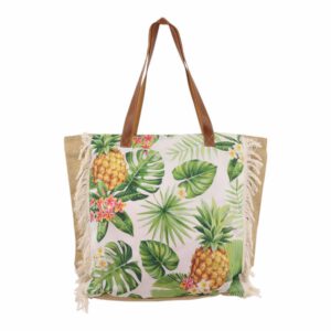 Jute Shopper met Ananassen (Print)