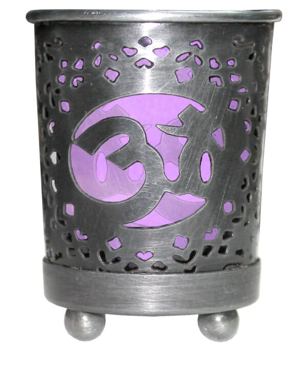 Kaarshouder Chakra - Purple Glass Insert - Crown