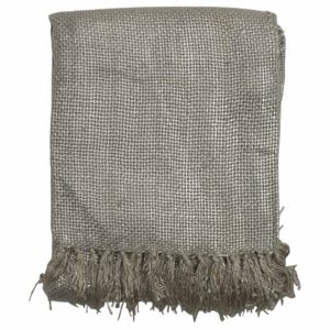 Katoenen Kleed Gypsy Throw Beige (180 x 130 cm)