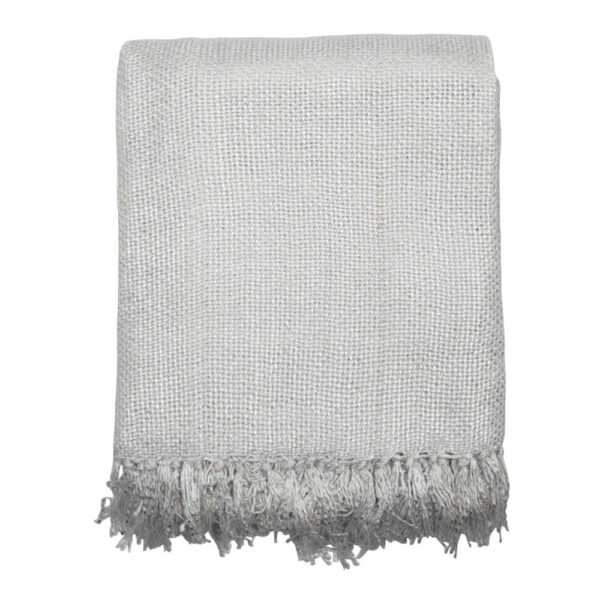 Katoenen Kleed Gypsy Throw Wit (180 x 130 cm)