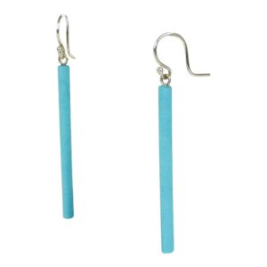 Katoenen Oorbellen "Sticks" (Turquoise)