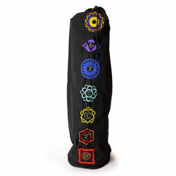 Katoenen Yogatas 7 Chakra&apos;s met Trekkoord