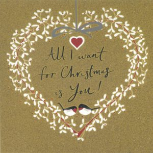 Kerstkaarten Woodmansterne - All I want for Christmas is You (Set van