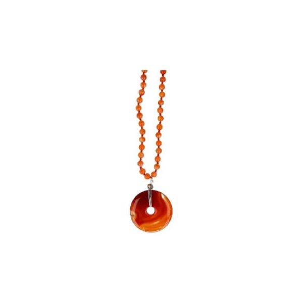 Ketting van Carneool met Donuthanger