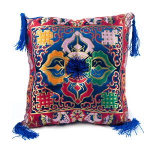 Klankschaalkussen Deluxe Dubbele Dorje Blauw