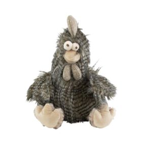 Knuffel Grijze Haan Langhaar (26 cm)