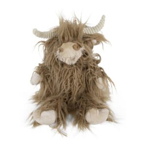 Knuffel Zittende Schotse Hooglander Bruin (23 cm)