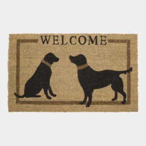 Kokosmat 2 Honden "Welcome" (73 x 45 cm)