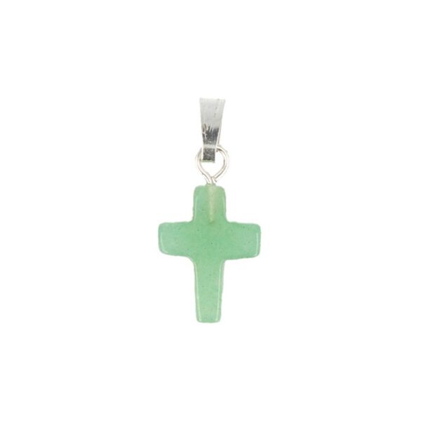 Kruis Hanger Aventurijn Groen (14 mm)