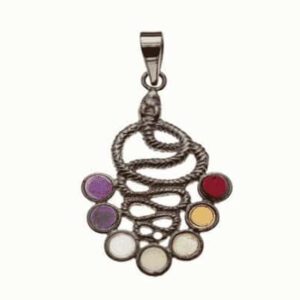 Kundalini slang hanger chakra Zilver