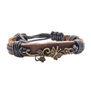 Leren Armband Vlinder