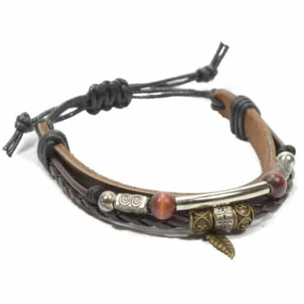 Leren Handgemaakte Armband (18 - 26 cm)