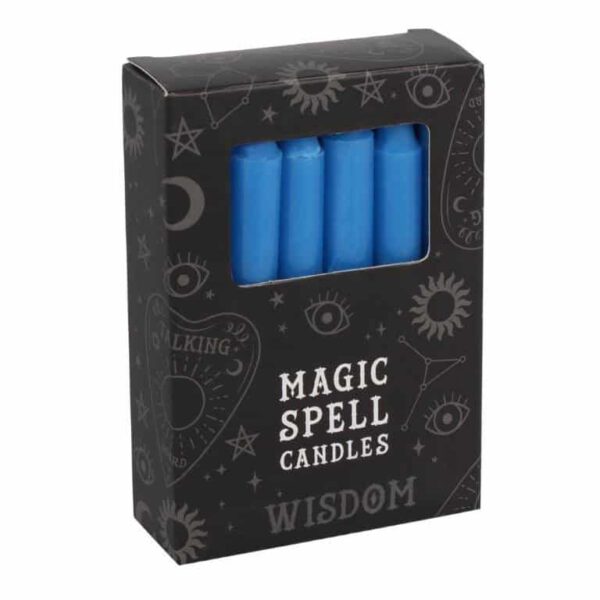 Magic Spell Kaarsen Wijsheid (Blauw - 12 stuks)