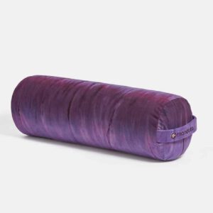 Manduka Yoga Bolster Paars Rond - Handgeverfd - 69 x 23 cm