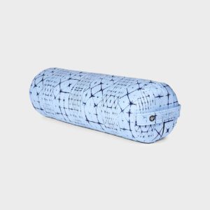 Manduka Yoga Bolster Star Dye Clear Blue Rond Katoen – (Blauw) – 69 x