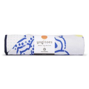 Manduka Yogitoes Skidless Yoga Handdoek – Chakra Blue - Blauw- 173 x