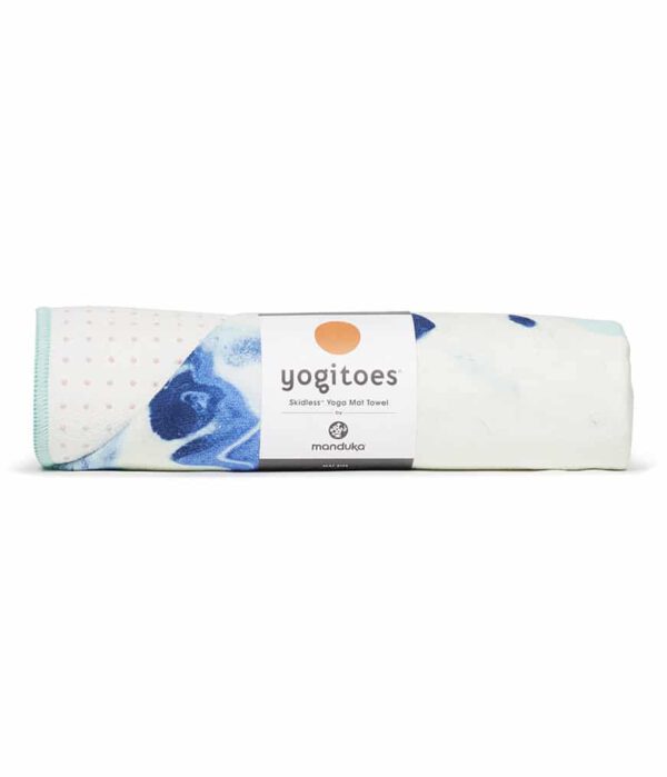 Manduka Yogitoes Skidless Yoga Handdoek – Ocean Swell - Blauw- 173 x