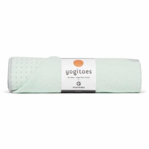 Manduka Yogitoes Skidless Yoga Handdoek – Sea Foam - Groen- 173 x 61