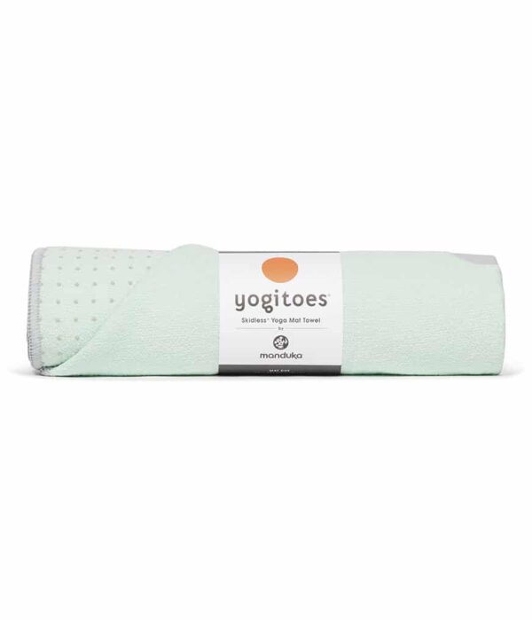 Manduka Yogitoes Skidless Yoga Handdoek – Sea Foam - Groen- 173 x 61