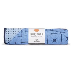 Manduka Yogitoes Skidless Yoga Handdoek – Star Dye Clear Blue  - Blauw