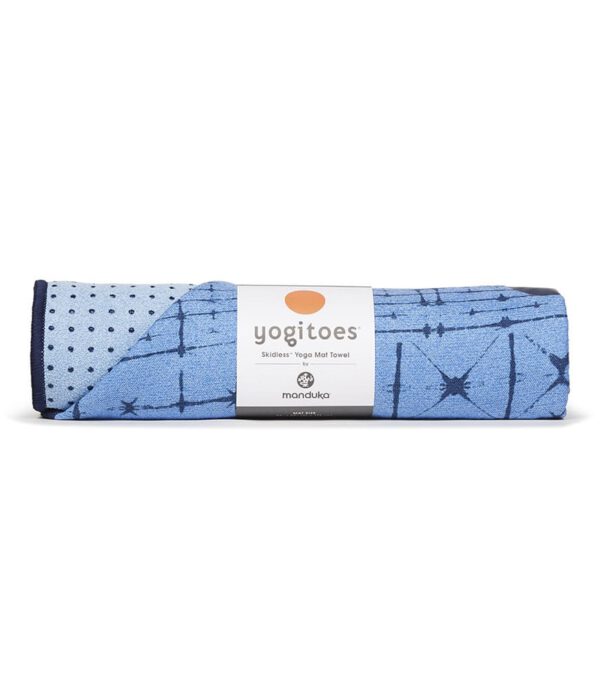 Manduka Yogitoes Skidless Yoga Handdoek – Star Dye Clear Blue  - Blauw