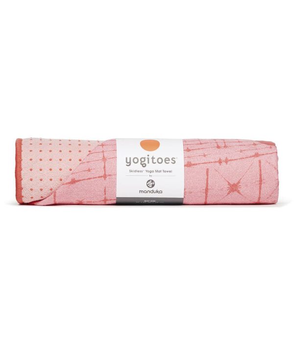 Manduka Yogitoes Skidless Yoga Handdoek – Star Dye Coral - Roze - 173