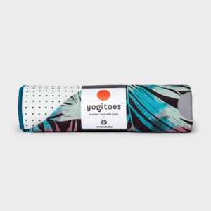 Manduka Yogitoes Skidless Yoga Handdoek – Tropics Black