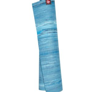 Manduka eKO Lite Yogamat Rubber Blauw 4 mm - Dresden blue marbled -