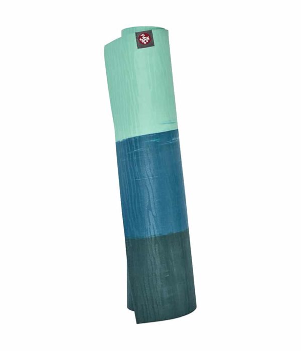 Manduka eKO Lite Yogamat Rubber Blauw 4 mm - Strive 3 Striped - 180 x