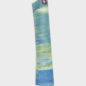 Manduka eKO SuperLite Yogamat Rubber Blauw 1.5 mm – Digi Lime Marbled