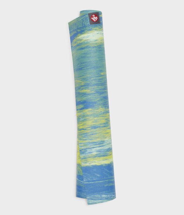 Manduka eKO SuperLite Yogamat Rubber Blauw 1.5 mm – Digi Lime Marbled