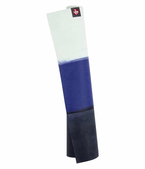 Manduka eKO SuperLite Yogamat Rubber Zwart-Blauw-Wit - 1.5 mm – Surf