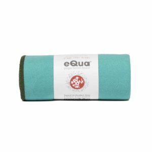 Manduka eQua Handdoek - Tasmanian Blue (Klein)