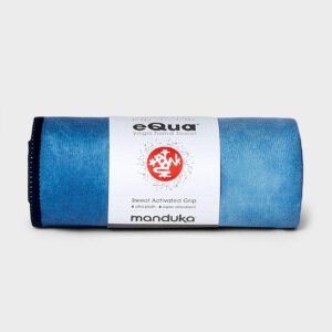 Manduka eQua Yoga Handdoek - Camo Tie Dye Blues (Klein)