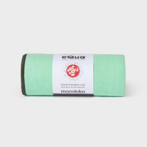 Manduka eQua Yoga Handdoek - Green Ash (Klein)