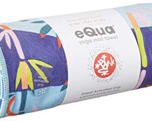 Manduka eQua Yogamat Handdoek - Bengal Light Blue