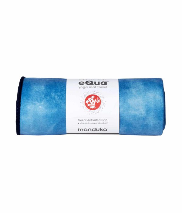 Manduka eQua Yogamat Handdoek - Camo Tie Dye Blues