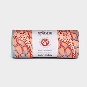 Manduka eQua Yogamat Handdoek - Giraffes Blue