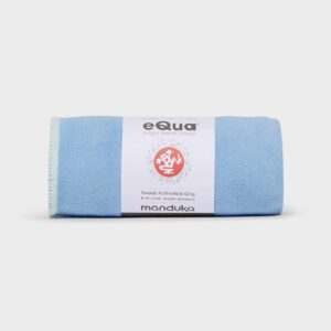 Manduka eQua Yogamat Handdoek – Clear Blue (182 x 67  cm)