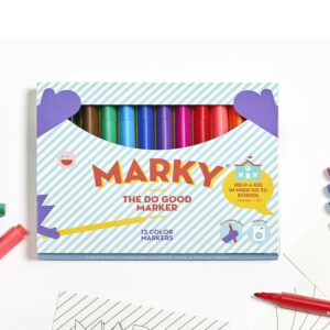 Marky Markers. Viltstiften met Ergonomische Grip - Voor het Goede