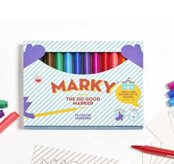 Marky Markers. Viltstiften met Ergonomische Grip - Voor het Goede